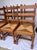 Vintage 1950s French Oak Ladder-Back Rush Seat Chairs - Set of 6 For Sale - Image 13 of 16