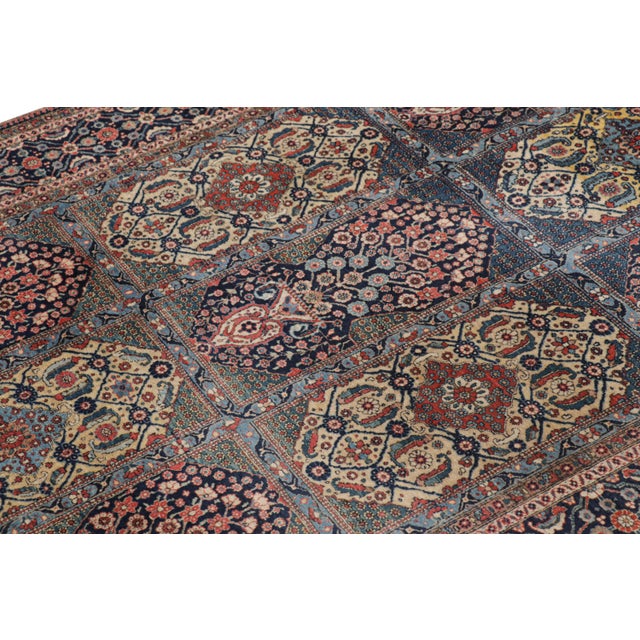 Antique Kashan Rug With Floral & Geometric Medallions, From Rug & Kilim For Sale In New York - Image 6 of 7