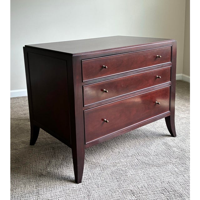 Pair of Barbara Berry for Baker Mahogany Commode Nightstand / End Tables For Sale In Charlotte - Image 6 of 10