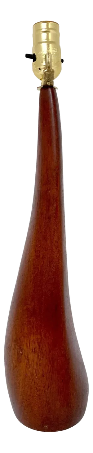Ernst Henriksen, Biomorphic Carved Teak Lamp