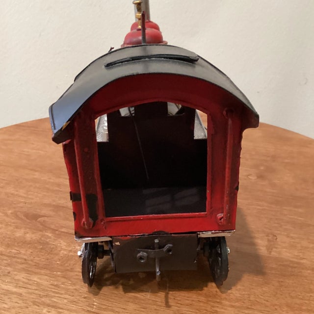 Mid 20th Century Handmade Metal Model Locomotive Decoration For Sale In Chicago - Image 6 of 12