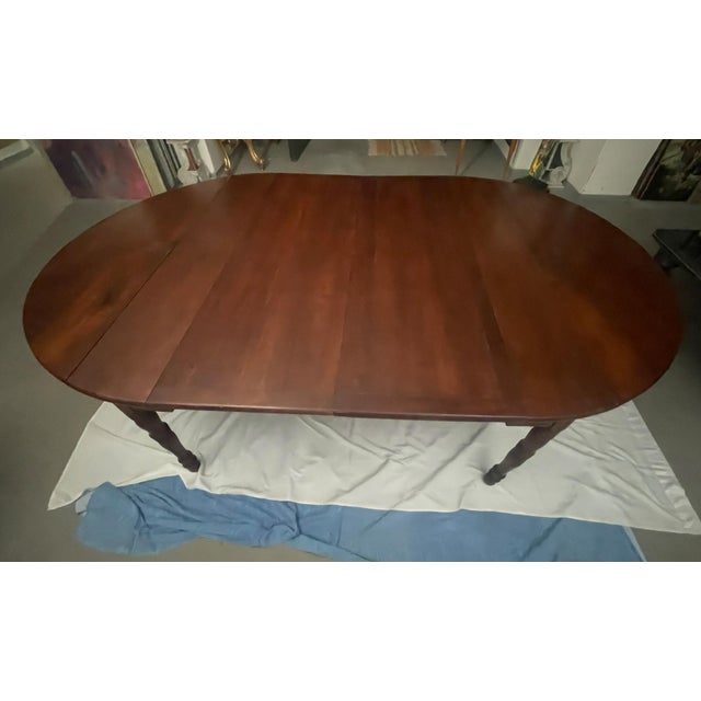 Extendable Italian Walnut Drop-Leaf Table with Accordion Opening, 19th Century For Sale - Image 4 of 13