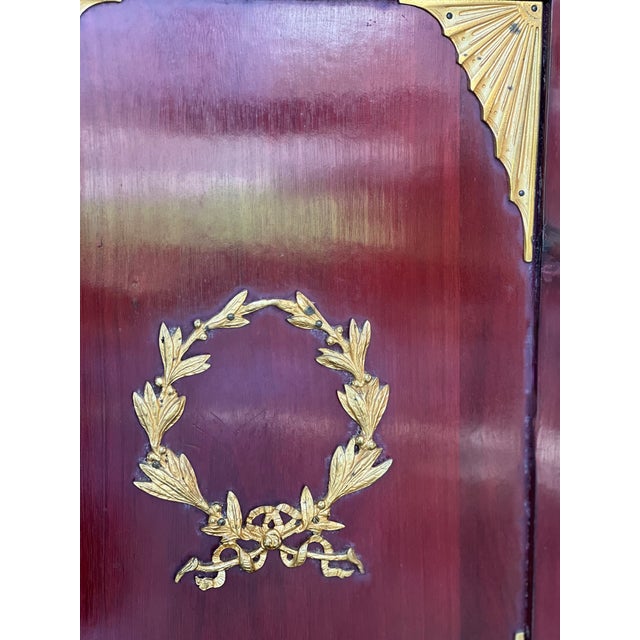 Brown French Empire Ormolu-Mounted Cabinet Pedestal, Circa 1840 For Sale - Image 8 of 11