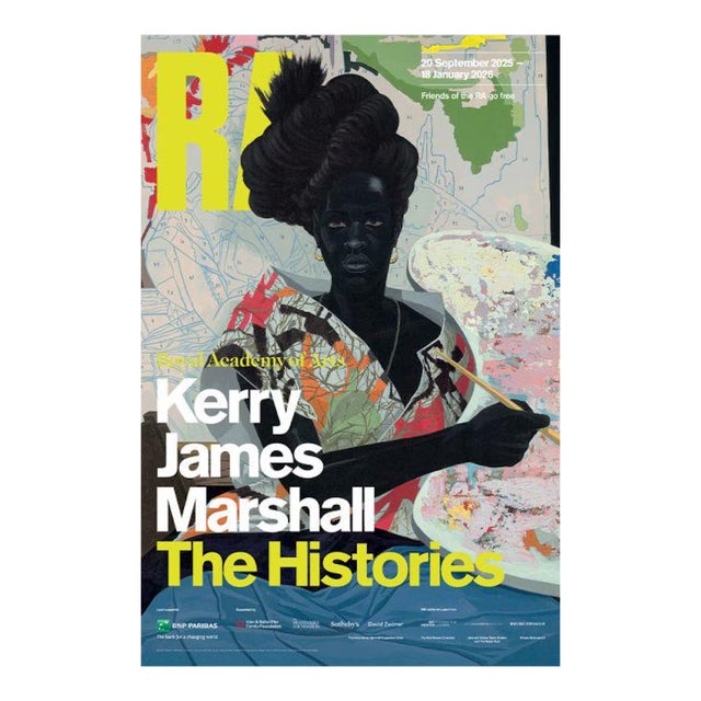 The Histories, by Kerry James Marshall, Royal Academy Museum, London Litho Exhibition Poster For Sale
