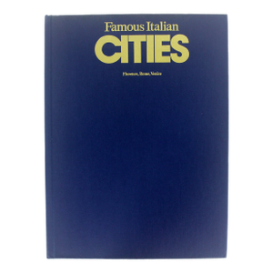 1978 Famous Italian Cities Florence Rome Venice Hard Cover Coffee Table Book Italian Travel With Dust Jacket Dark Blue