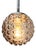 Vintage German Space Age Glass Ball Pendant Lamps by Rolf Krüger for Staff, 1970s, Set of 4 For Sale