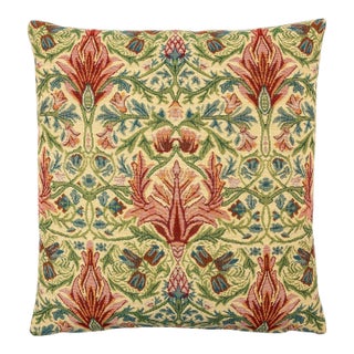 Morris Snakeshead Tapestry Cushion With Feather Filler - 46x46cm (18"x18") For Sale