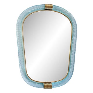 Venetian Azure Mirror with Murano Glass by Simoeng for Simoeng For Sale