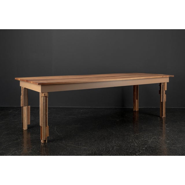 Black Brutalist Constructivist Table in Cherrywood by H.G. Patrick Pahl, 2008 For Sale - Image 8 of 18