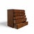 Vintage Mid-Century Walnut Six-Drawer Chest With Brass Pulls For Sale - Image 13 of 18