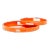 Colorful Orange Round Trays - Set of 2 For Sale
