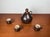 Brown Mid-Century Modern German Studio Pottery Jug with Mugs by Melitta Teubner, 1960s, Set of 4 For Sale - Image 8 of 18