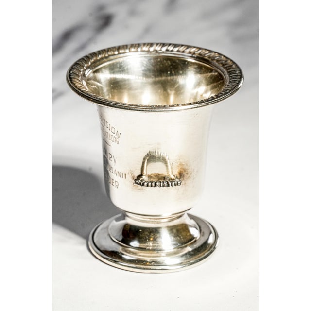 1930s Rare Collection Miniature Sterling Silver Antique Trophy Pin Dish Tray Horse Calvary School Ft. Riley Kansas Militaria Interest For Sale - Image 5 of 16