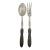 Early 20th Century Art Deco George Jensen Cactus Silver Handle Plastic Serving Set- a Pair For Sale