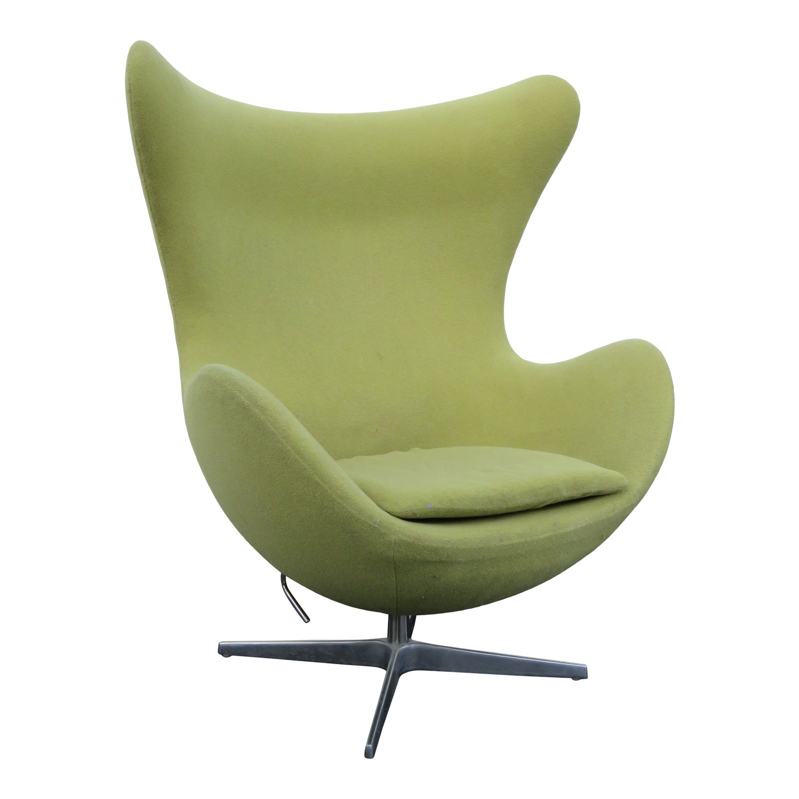 Mid Century Modern Swivel Egg Chair Fritz Hansen Style 1803 Chairish