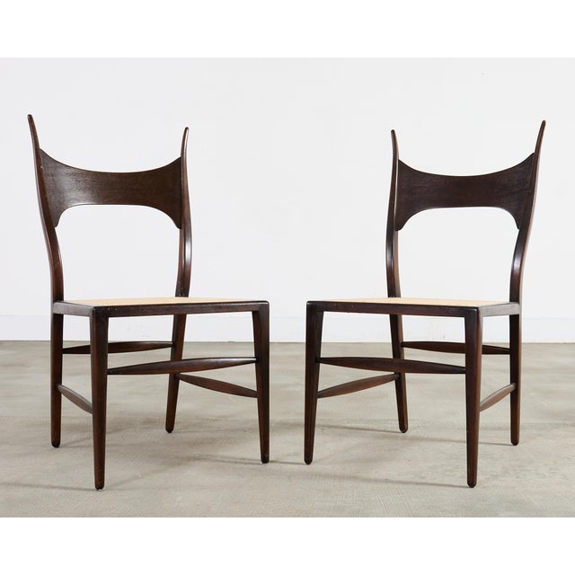 Set of Four Antler Dining Chairs by Edward Wormley for Dunbar For Sale - Image 15 of 18