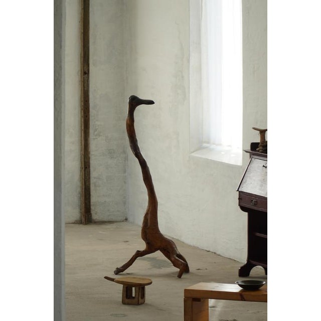 French Artist, Abstract Organic Carved Bird Form, 1960s, Wood For Sale - Image 16 of 18