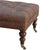 Buffalo Leather Button-Tufted Ottoman For Sale In Philadelphia - Image 6 of 8