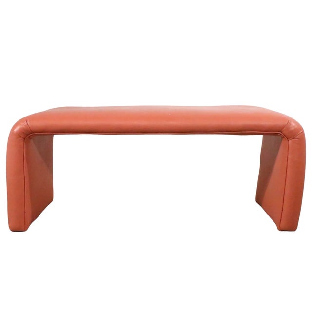 Mid Century Post Modern Waterfall Bench From Catskills Resort Kutsher's 3 Available For Sale - Image 4 of 12