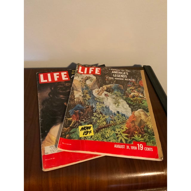 1950s Vintage Mid-Century 1959 Life Magazine Issues - Pair of 2 For Sale - Image 5 of 8