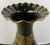 Monumental Art Nouveau Black & Gold Enameled Vase With Floral Etching Design For Sale - Image 4 of 12