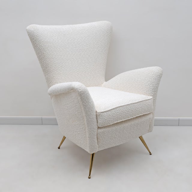 Art Dèco Italian Lounge Armchair attributed to Gio Ponti, 1950s For Sale - Image 10 of 10