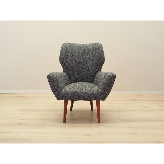 Italian Grey Armchair, 1970s For Sale - Image 6 of 13