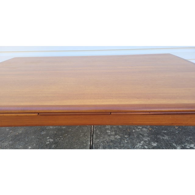 1960s Mid Century Danish Teak Dining Table For Sale - Image 10 of 12