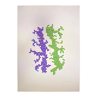 Mario Padovan, Precious Reflections, Original Screen Print, 1970s For Sale