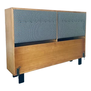 1950s George Nelson /Alexander Girard Storage Headboard for Herman Miller
