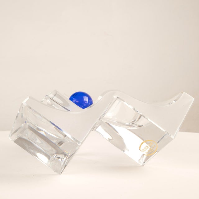 Glass Sculptural Roc Vide-Poche from Daum, 1980 For Sale - Image 7 of 18
