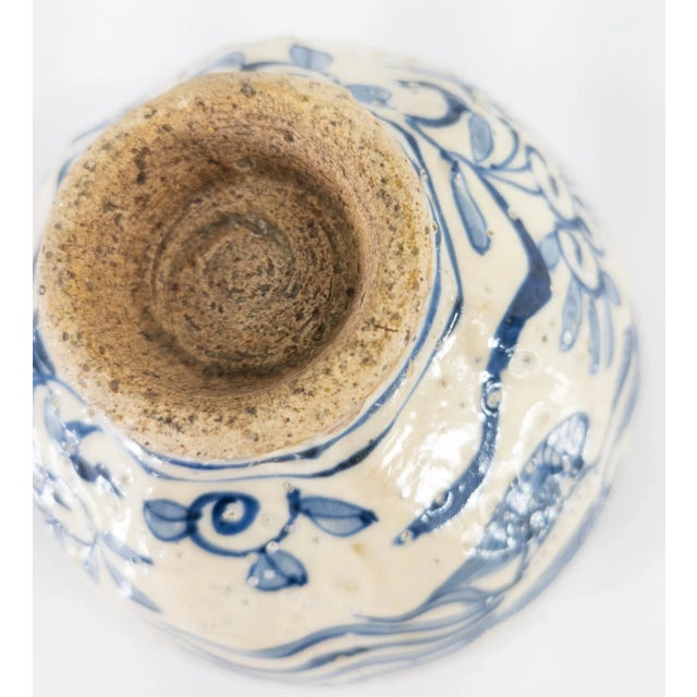 Early Korean Chinoiserie Blue and White Bowl For Sale - Image 11 of 13