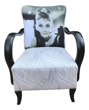 Vintage Art Deco Audrey Hepburn Armchair, 1920s