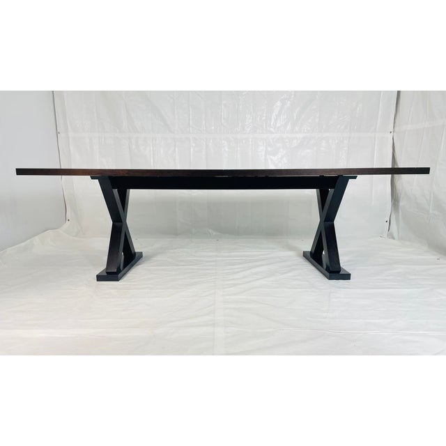 Modern Christian Liaigre “Courier” Solid Oak Dining Table for Holly Hunt, Usa For Sale - Image 3 of 18