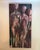 A striking vintage figurative oil painting depicting three female nudes rendered in exceptionally heavy, sculptural...