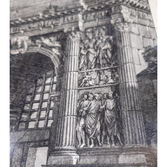 19th Century Architectural Grand Tour Engraving Print of Arch of Traian For Sale - Image 15 of 18