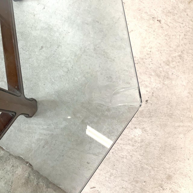Brown Sculptural Modern Octagonal Vintage Coffee Table- Ming Style For Sale - Image 8 of 12