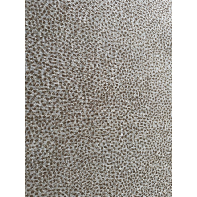 13’ (4 1/3 yds) of a beautiful saffron color leopard print linen fabric. Perfect for upholstery or drapery’s. 52” pattern...