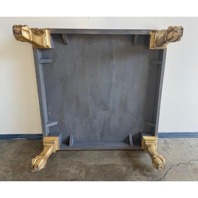 Wood Italian Gilt Wood Coffee Table For Sale - Image 7 of 12