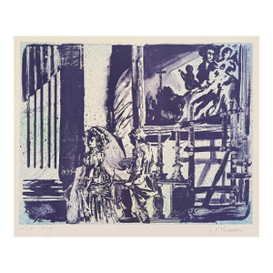 1982 Joseph Pecsenke Tosca Puccini Opera Lithograph