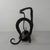 Black Art Nouveau Umbrella Stand in Steel and Copper, 1920s For Sale - Image 8 of 18