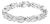 14K White Gold 8 5/8ct Cttw Princess and Baguette Diamond Geometric Twist Link Bracelet (G-H Color, VS1-VS2 Clarity) - 7" For Sale