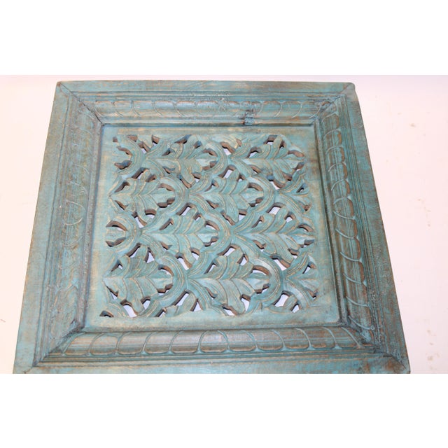 Our Carved Wooden Window Screen features a patterned border that frames a lovely carved leaf design. Unique style, great...