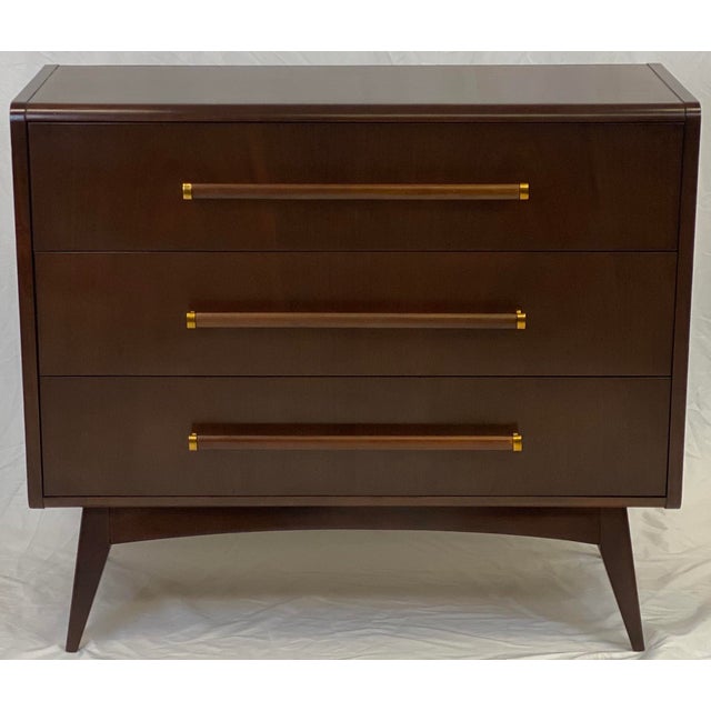 Late 20th Century Hickory Chair Mid Century Modern Reed Three Drawer