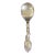 1949 Johannes Siggaard Danish Silver Rococo Serving Spoon For Sale