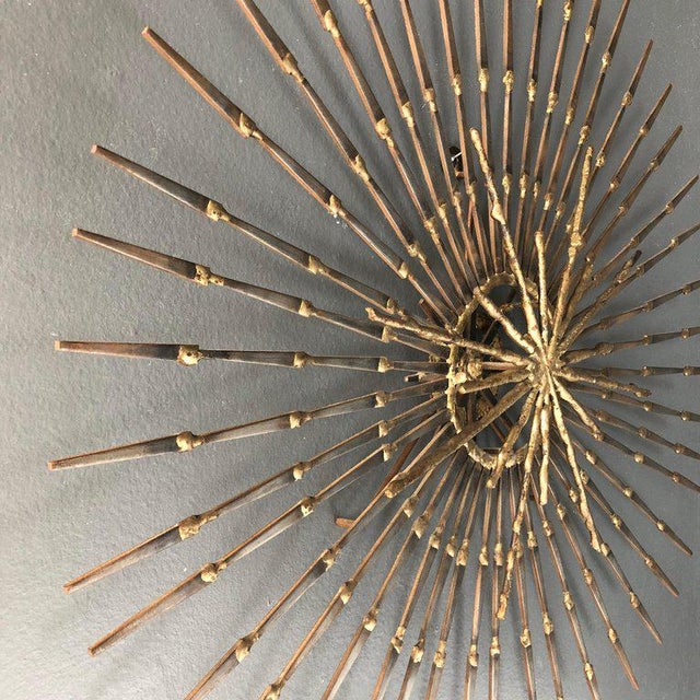 Ron Schmidt Large Brutalist Sunburst With Starburst Nail Art Wall