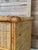 Tan Vintage Coastal Organic Modern Rattan Floating Writing Desk For Sale - Image 8 of 12