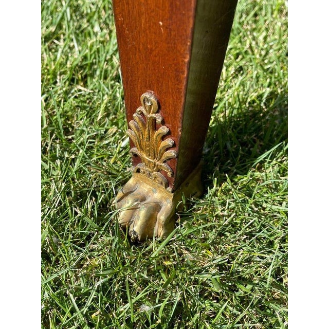 Empire Style Showcase in Mahogany For Sale - Image 11 of 13