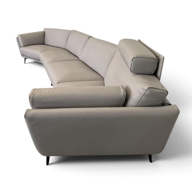 Metal Scan Design / Gamma Italian Leather Sofa For Sale - Image 7 of 13
