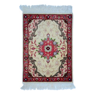 Tabriz Rug in Silk and Cotton, 2000s For Sale